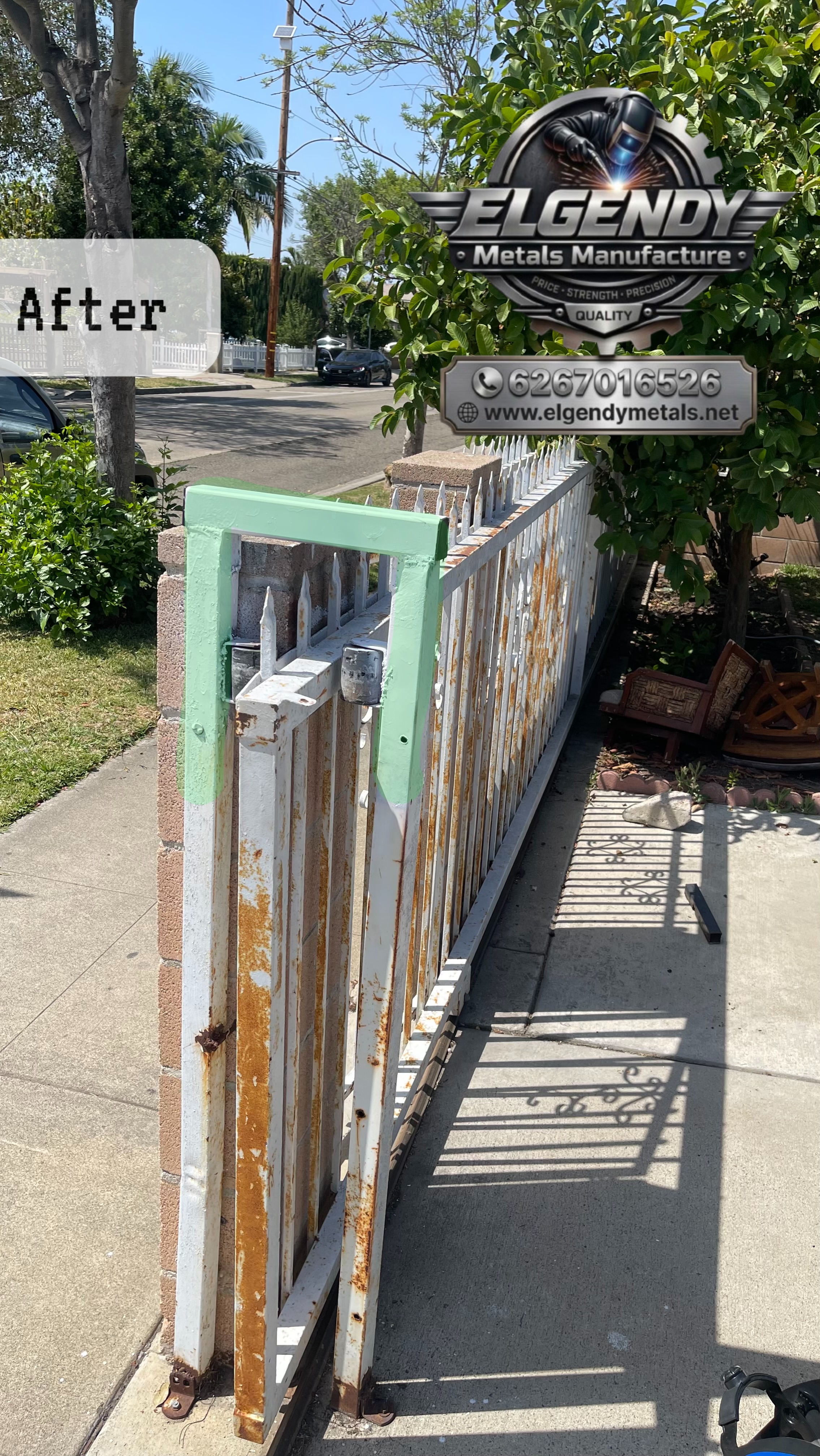 Repairs - Sliding Gate Frame & Post Repair